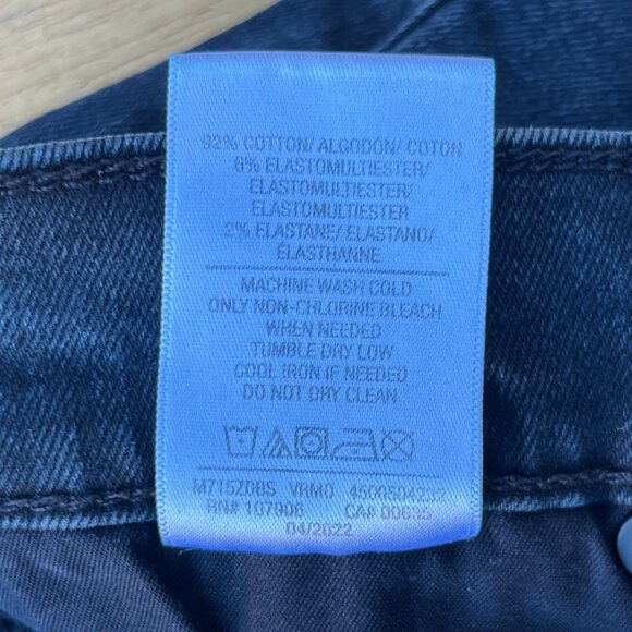 HUDSON AXL BLACK STRAIGHT LEG MEN’S JEANS Dark Wash sz 32W X 32L Stretch - Picture 9 of 13